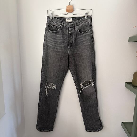 Agolde 90’s Mid Rise Loose Jeans Distressed Sz 25 - Picture 2 of 6